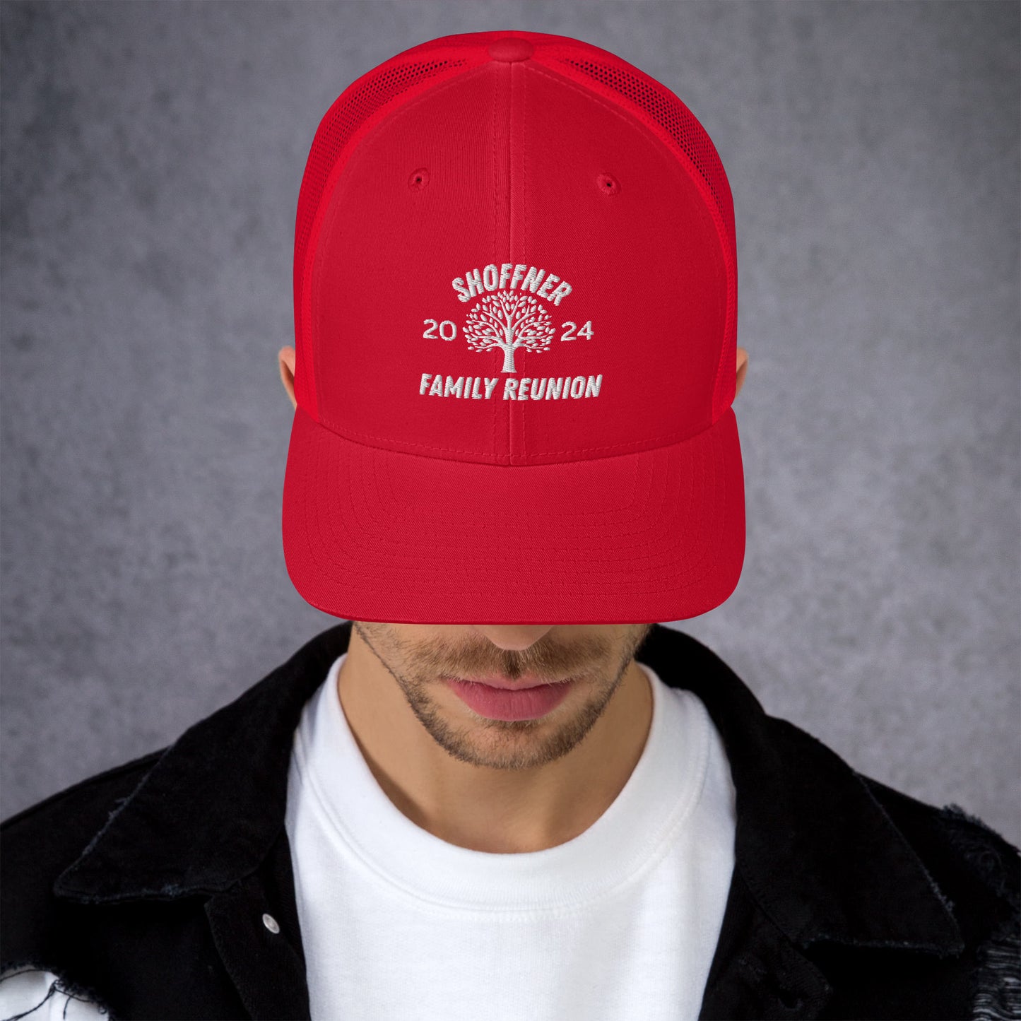 Custom family reunion Trucker Cap